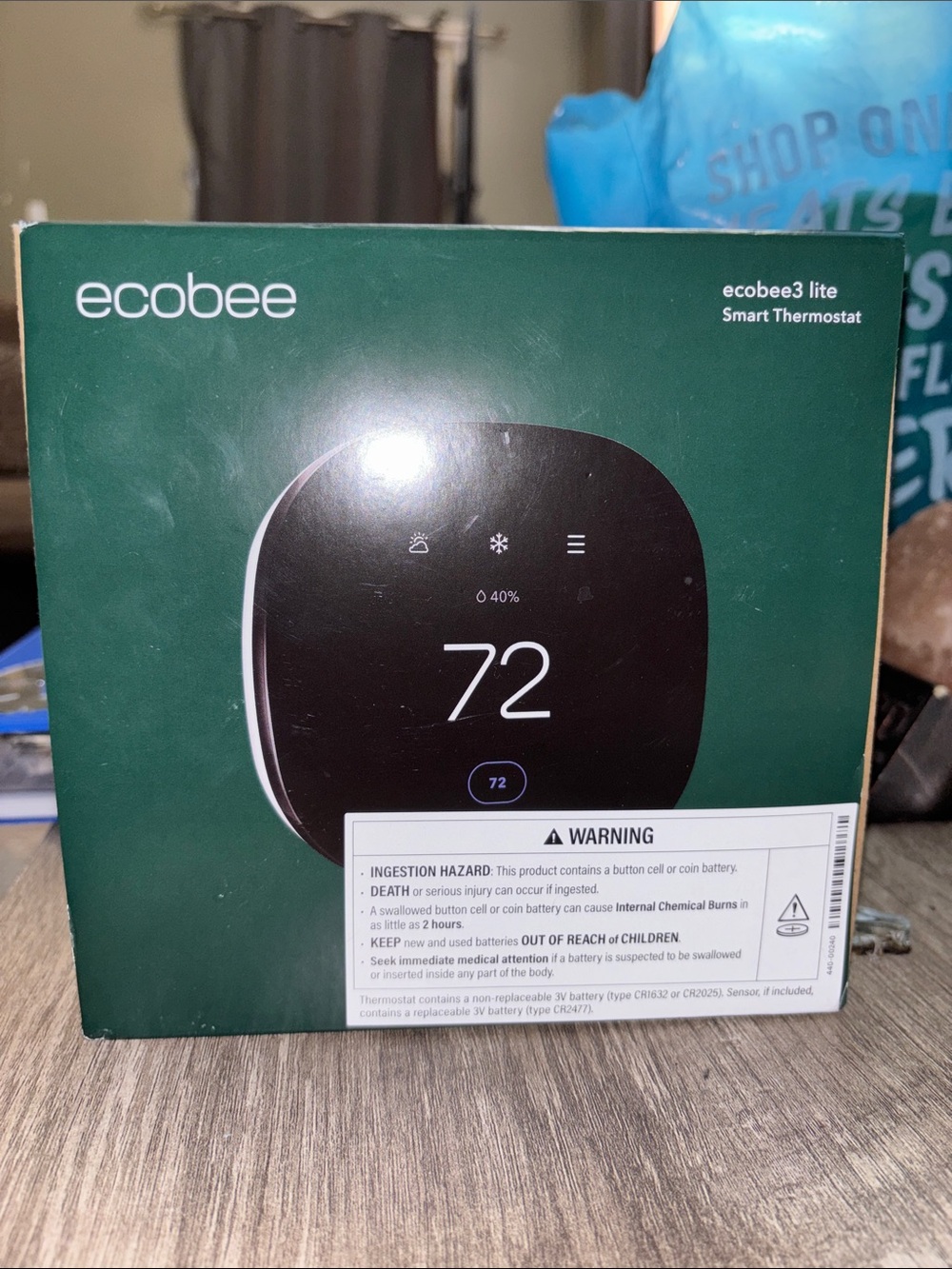 ecobee ecobee3 lite Smart Thermostat - Black Brand New